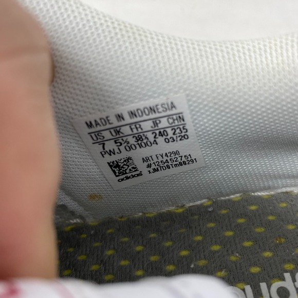 Adidas Grand Court SE Womens Size 7 Tennis Shoes Sneakers White Pink Leather - Picture 11 of 12